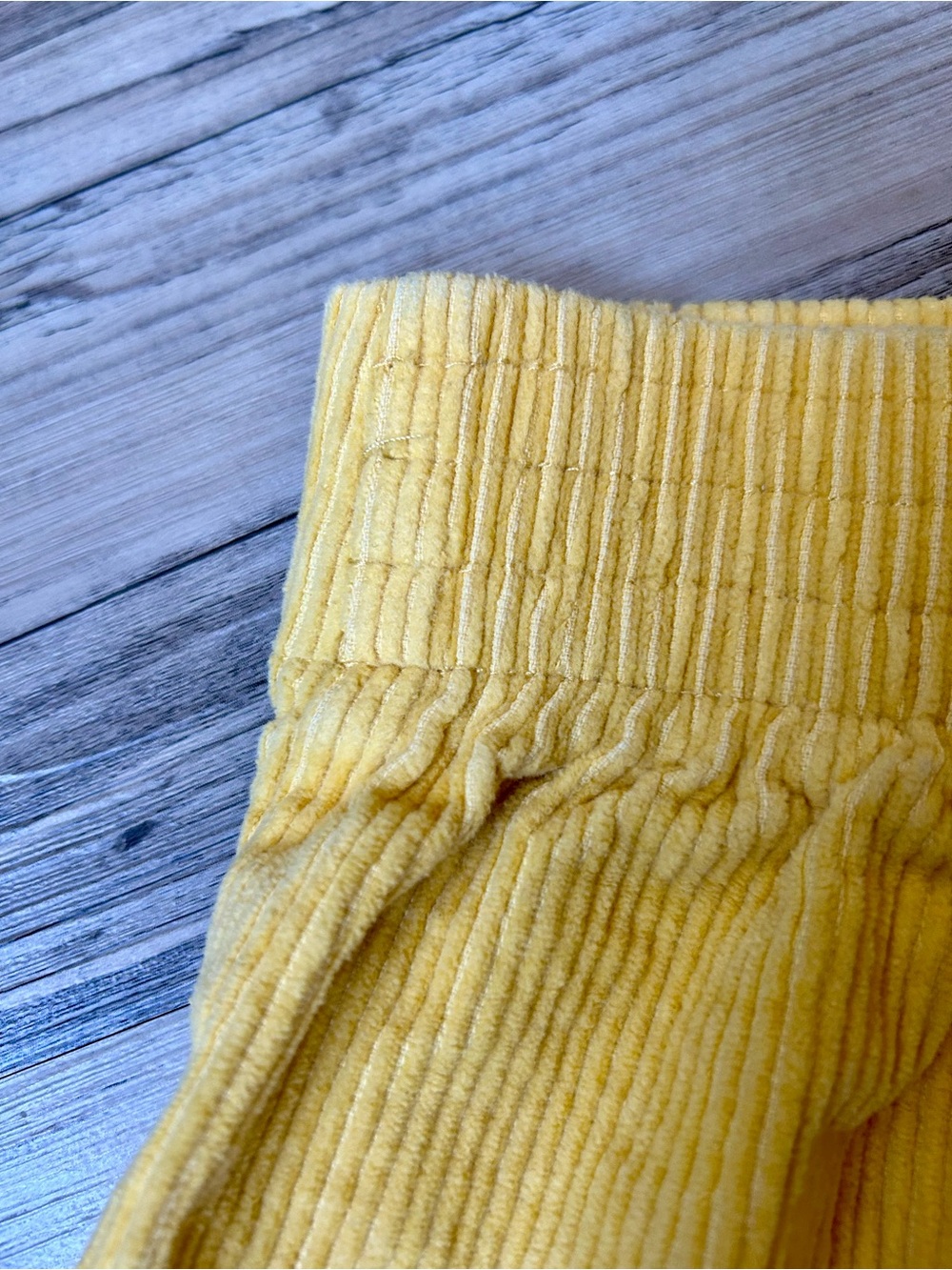Hammies Yellow Corduroy High-Waist Shorts - Picture 8 of 9